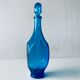 Blue glass decanter