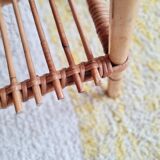 Antique rattan coffee table