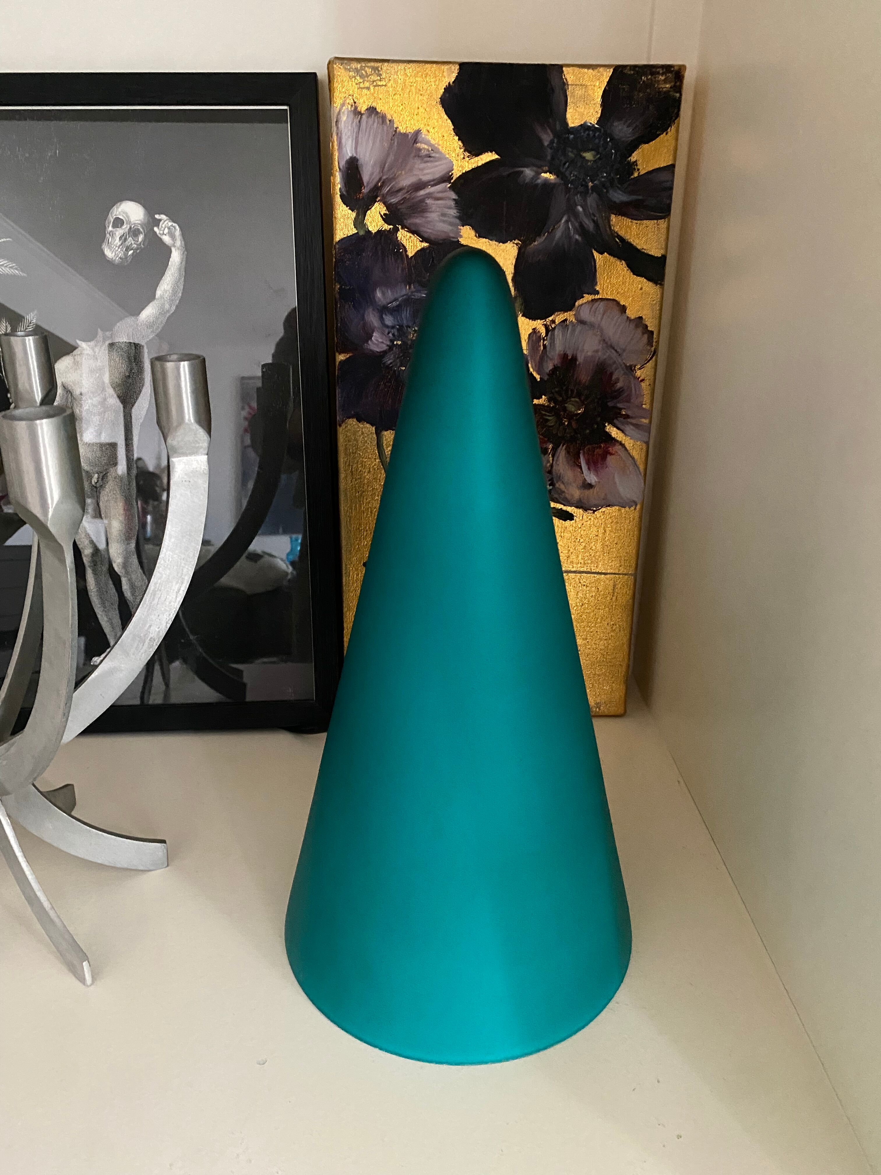 Teepee SCE green cone lamp vintage 80s