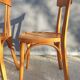 Paire chaises bistrot 1950 Mahieu Made in France