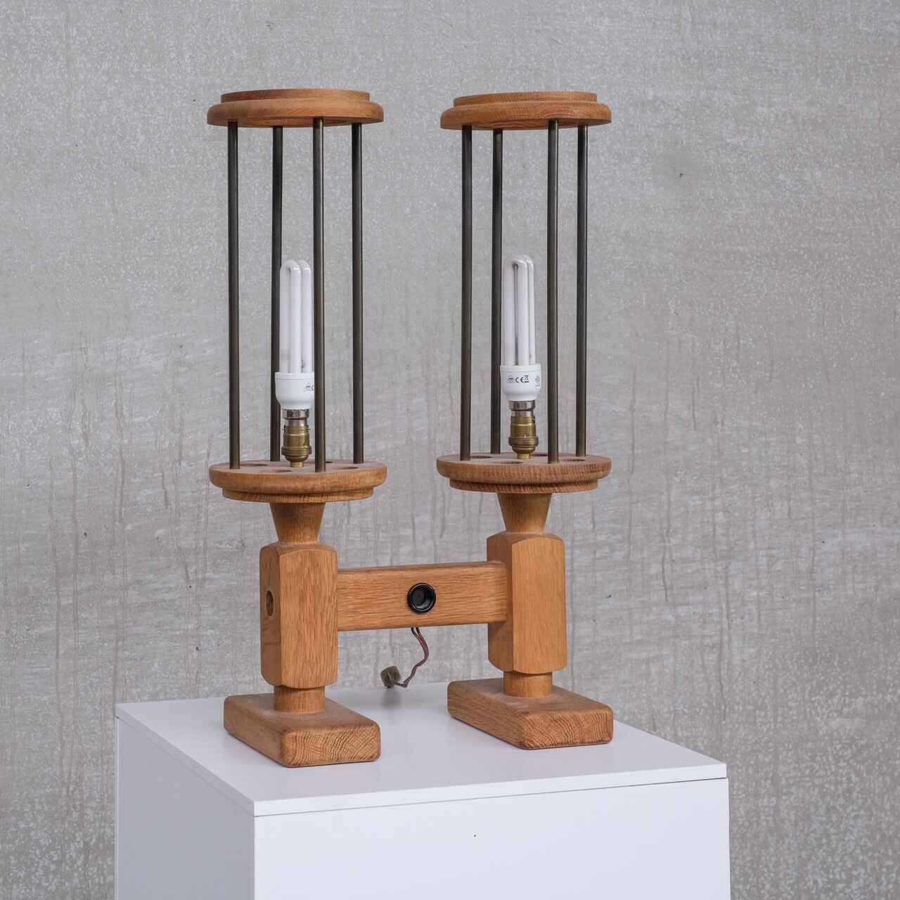 Pair of Guillerme et Chambron table lamps