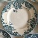 Set de 8 assiettes en faïence terre de fer Marie-Louise 1920s