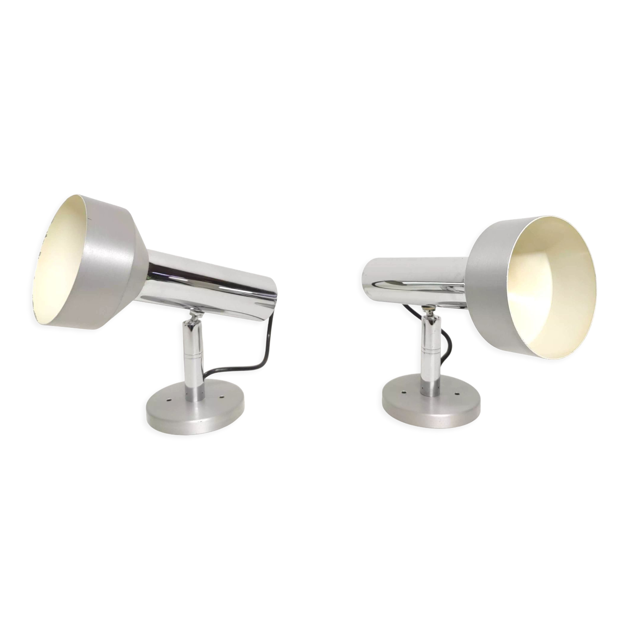 Pair wall lamps spot 70s