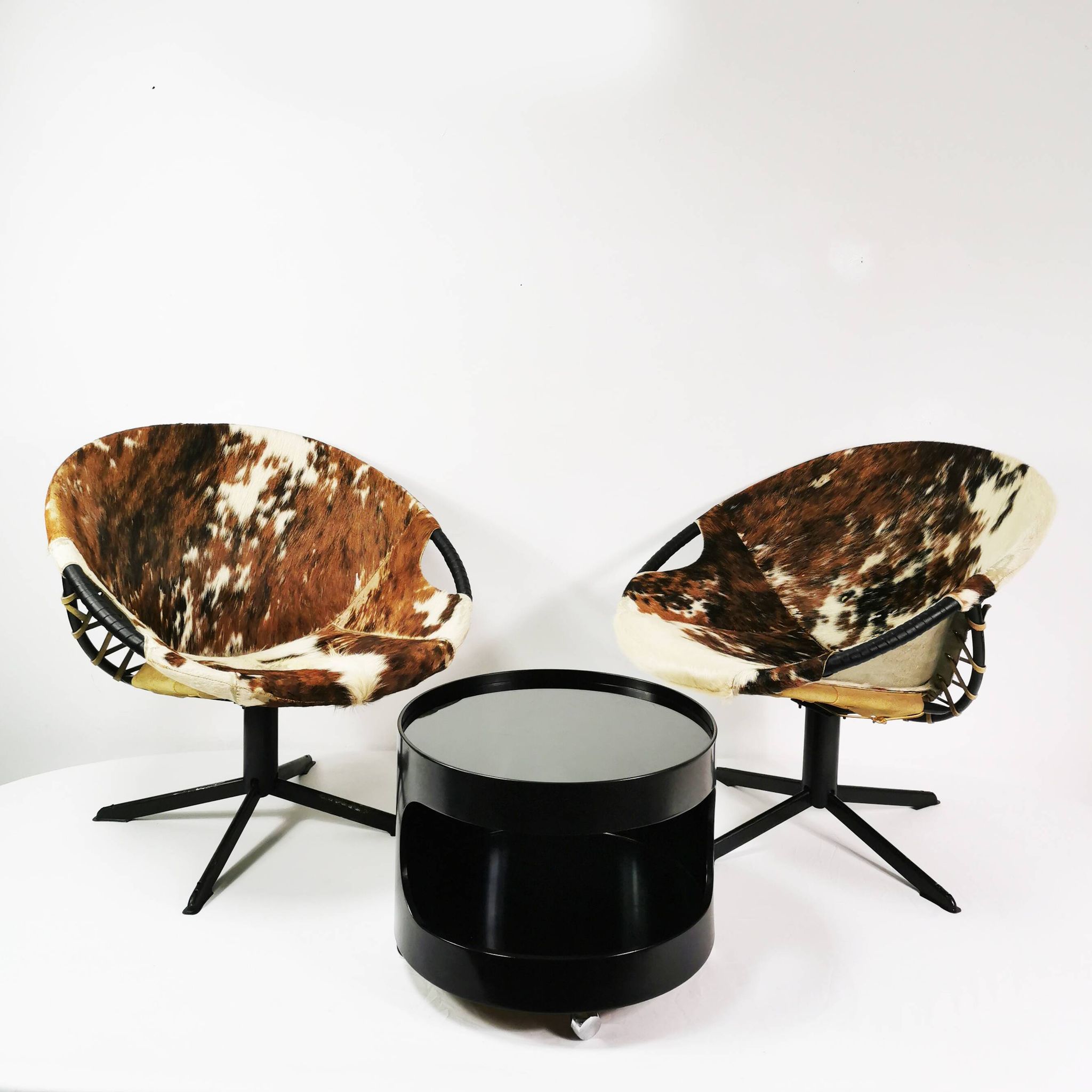 Paire de fauteuils modernistes Balloon, Allemagne années 1960