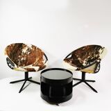 Pair of modernist Balloon armchairs, Germany 1960s.