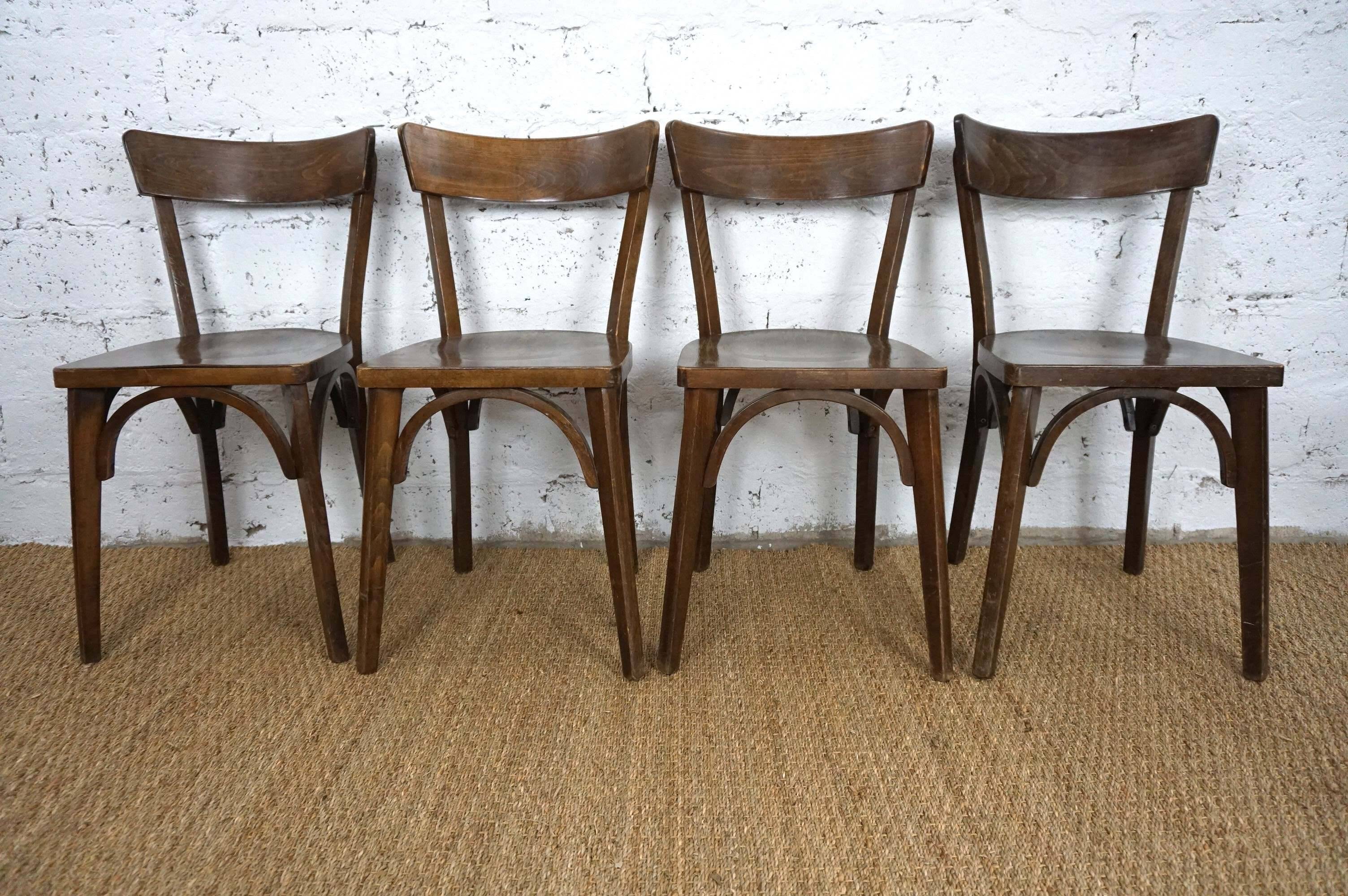 4 vintage bistro chairs
