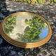 Vintage gold mirror round top
