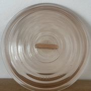 Sucrier en verre rose