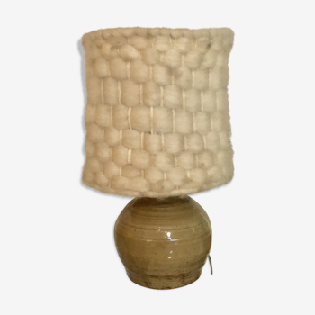 Small lamp in glazed stoneware