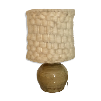 Small lamp in glazed stoneware