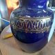 Floor vase Thürigen saxony porcelain probably around 1970 cobalt blue