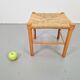 Vintage Danish Rope Stool in Beech, 1960s