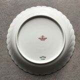 Lot of 7 hollow plates of white Limoges porcelain from the Haviland factory — Torse model