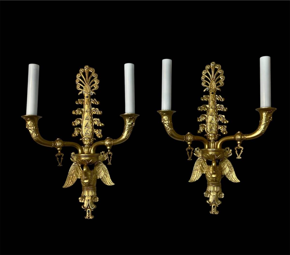 Paire d’appliques Napoléon III