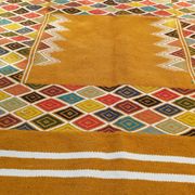 Handmade Berber colored patterned biker carpet  215 x120cm