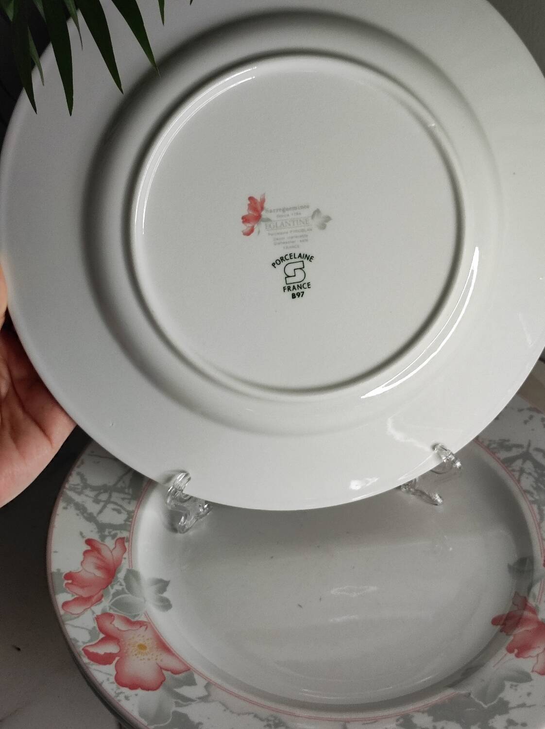 Sarreguemines porcelain dinner plates