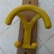vintage yellow wall coat rack "Ghidini Italy"