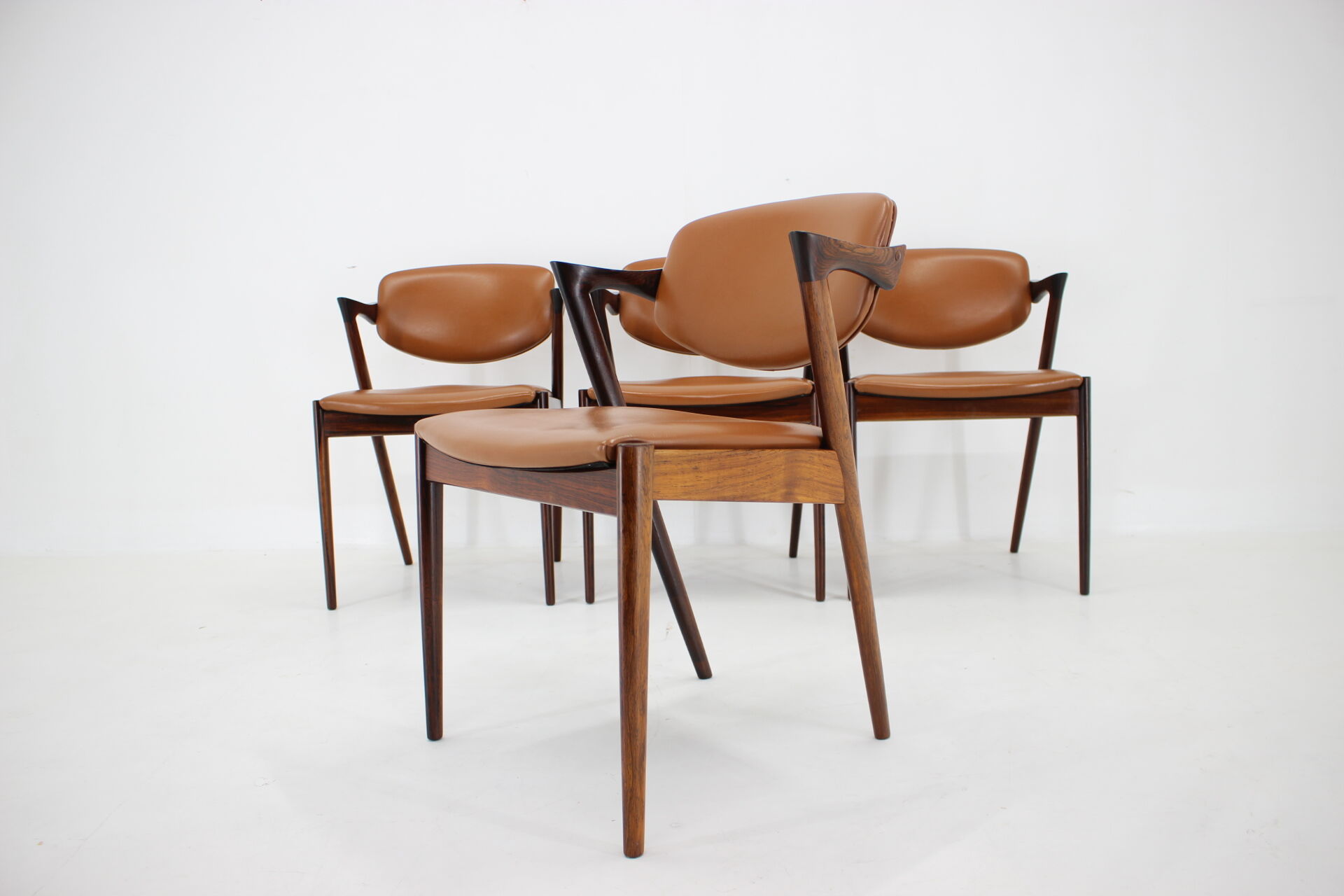 1960s Kai Kristiansen Model 42 Dining Chairs in Palisander, set of 4