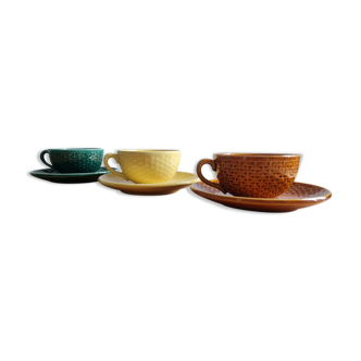 Set of 3 coffee cups