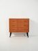 Scandinavian teak chest of drawers with black legs