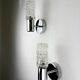 Pair of Targetti Sankey sconces, Murano faceted glass, Italy, 1970