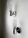 Pair of Targetti Sankey sconces, Murano faceted glass, Italy, 1970