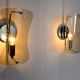 Pair of black sconces, murano glass, Italy, 1960