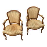 Paire de fauteuils style Louis XV