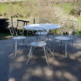 Wrought iron garden furniture