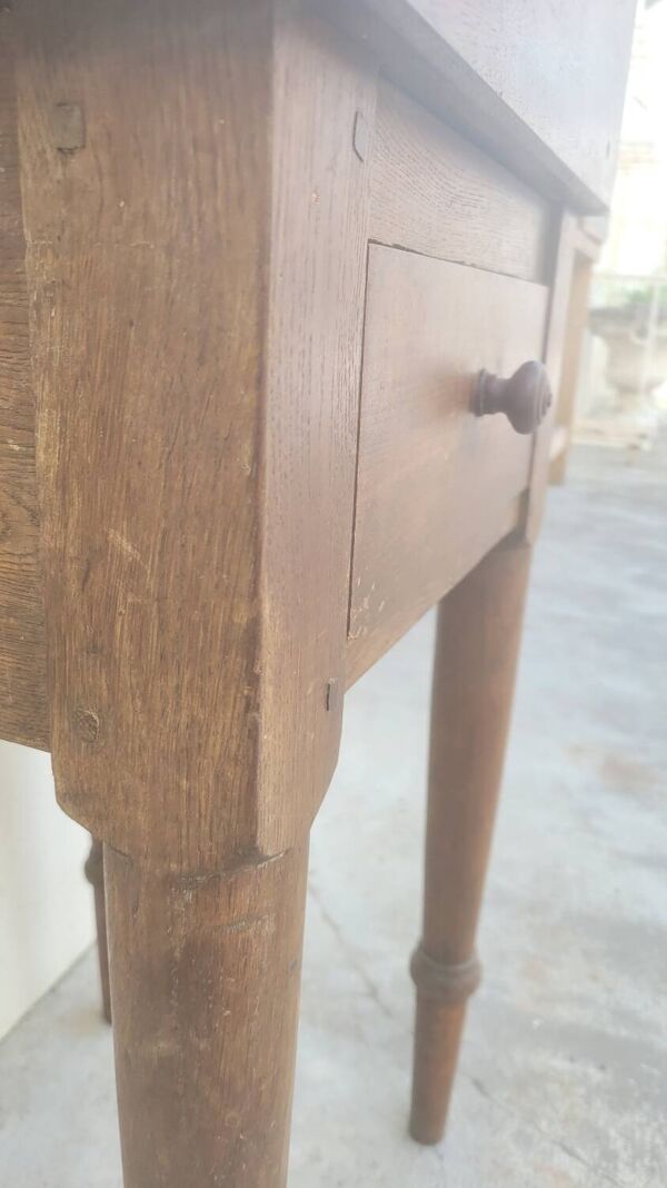 Billot de Boucher table de préparation en bois ancien