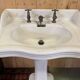 Lavabo sur pied début XXème