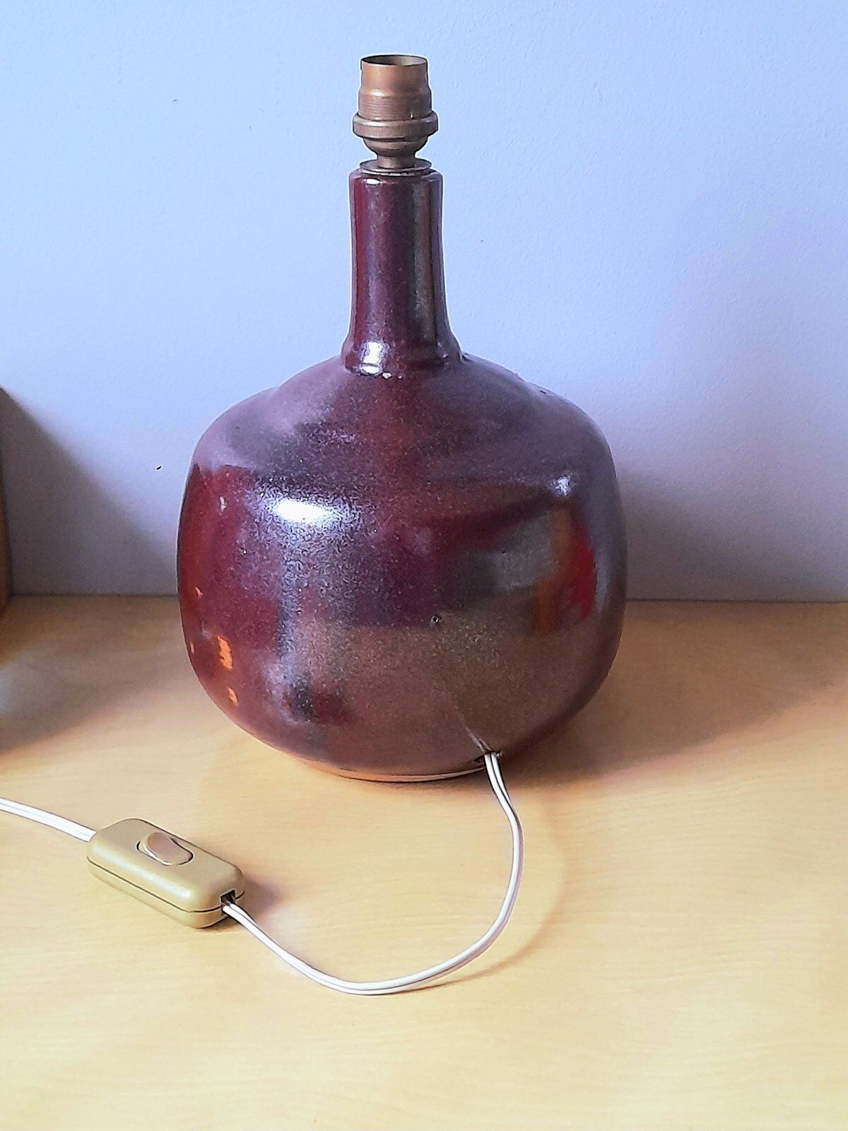 Glazed ceramic lamp 1960