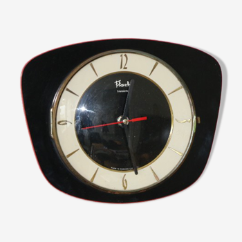 Wall clock Flash transistor formica black