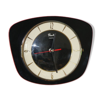 Wall clock Flash transistor formica black