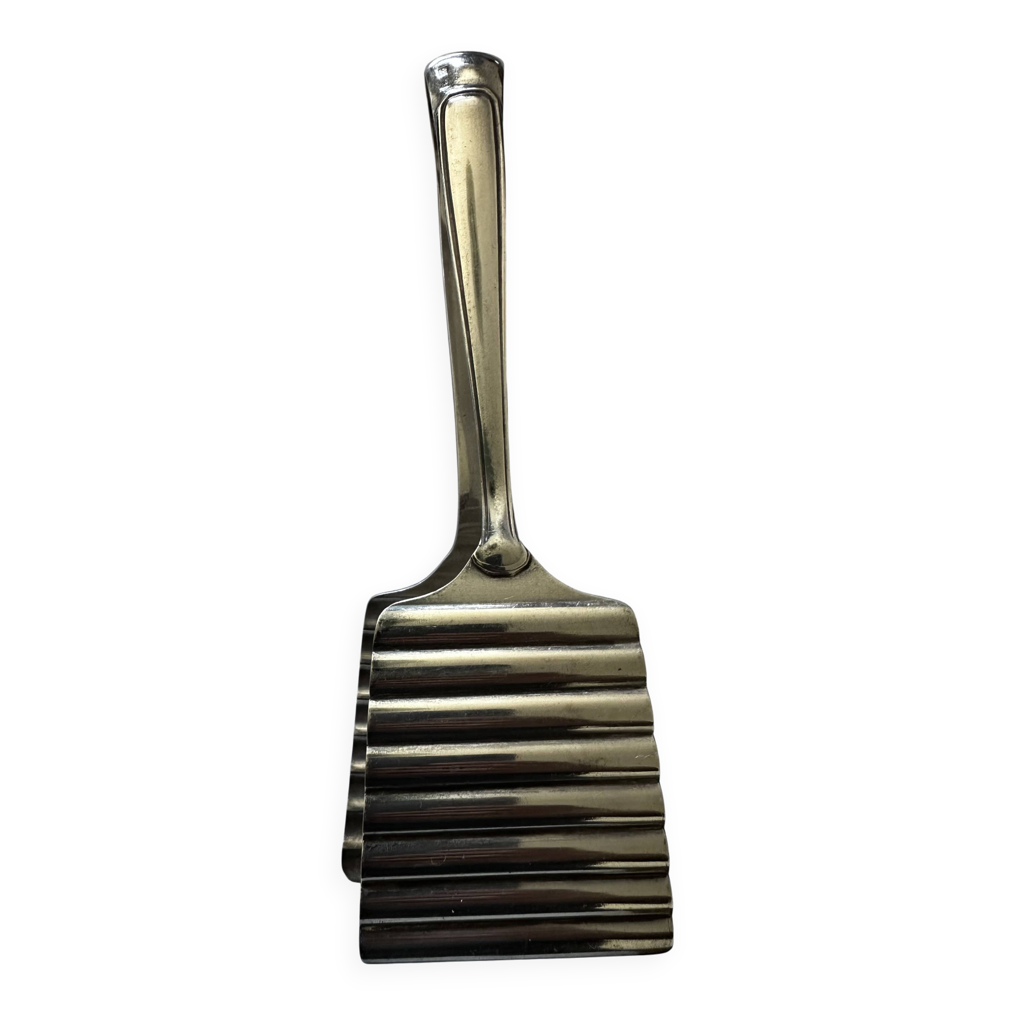 Silver asparagus tongs, 1930