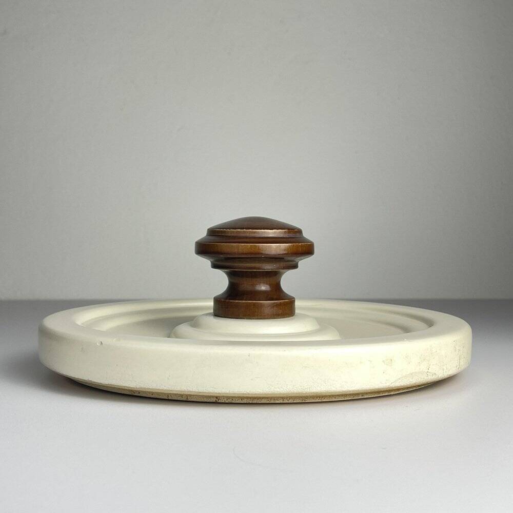 Wooden coat rack in Art Deco style, Italy, 1960s