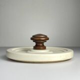 Wooden coat rack in Art Deco style, Italy, 1960s