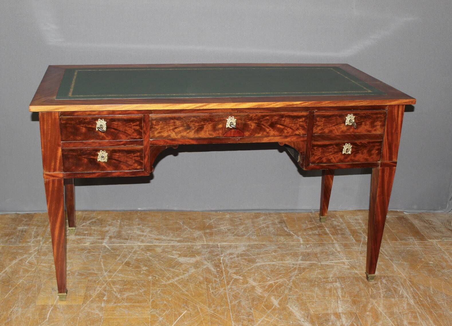 Restoration desk in mahogany, early 19th century