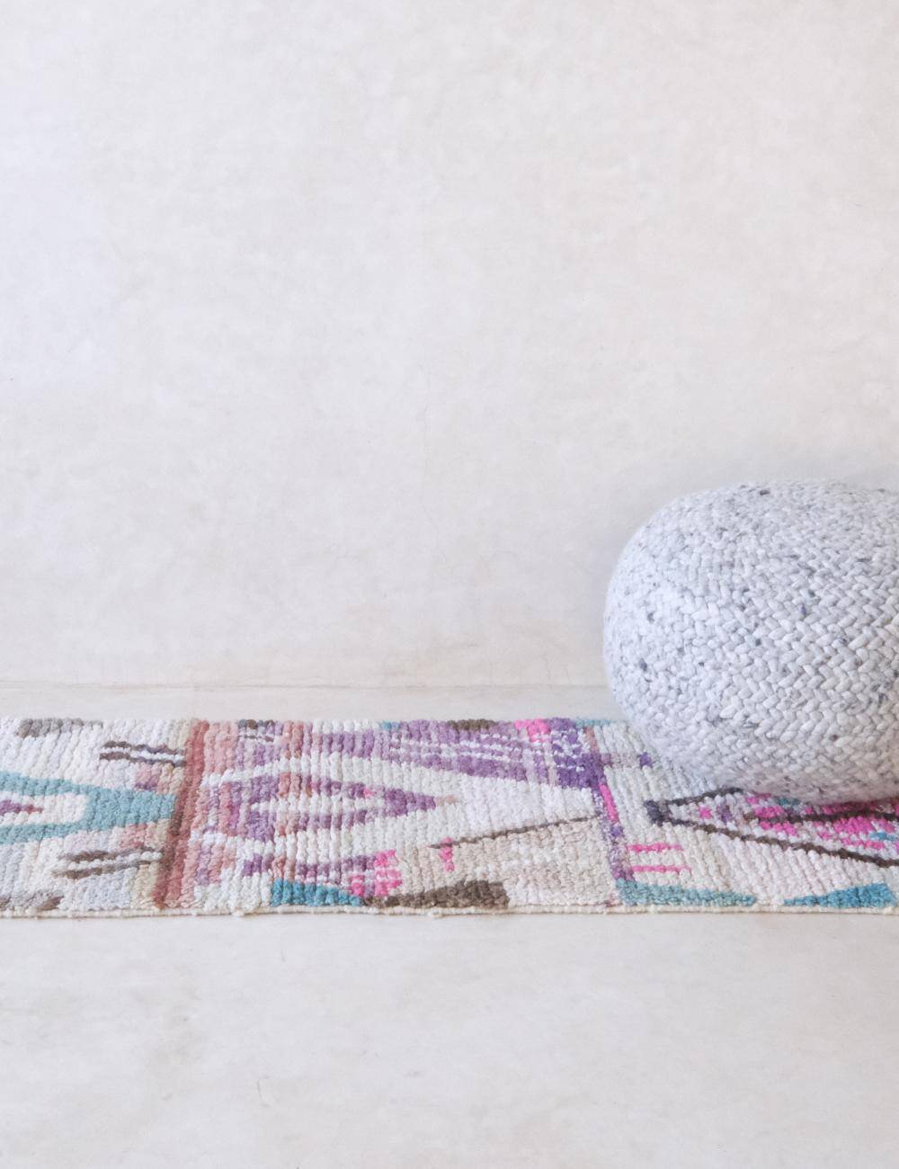 Berber Pastel Runner Rug - 388 x 72 cm