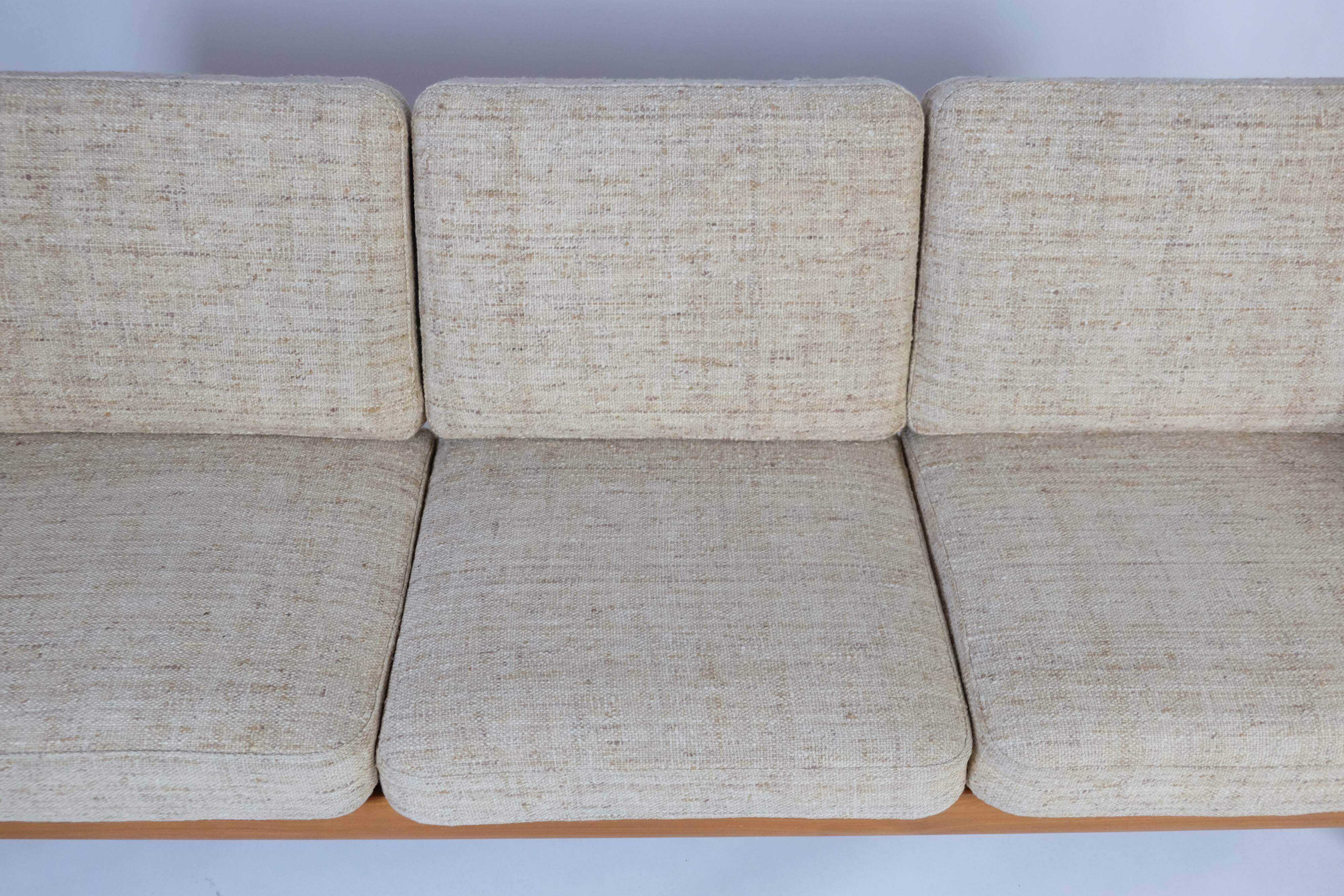 Danish 3-Sitzer Teak Sofa Daybed Juul Kristensen Vintage 60er 70s
