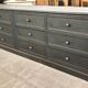 Craft cabinet with drawers
