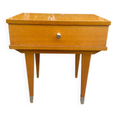 Bedside table with compass feet, 1960s