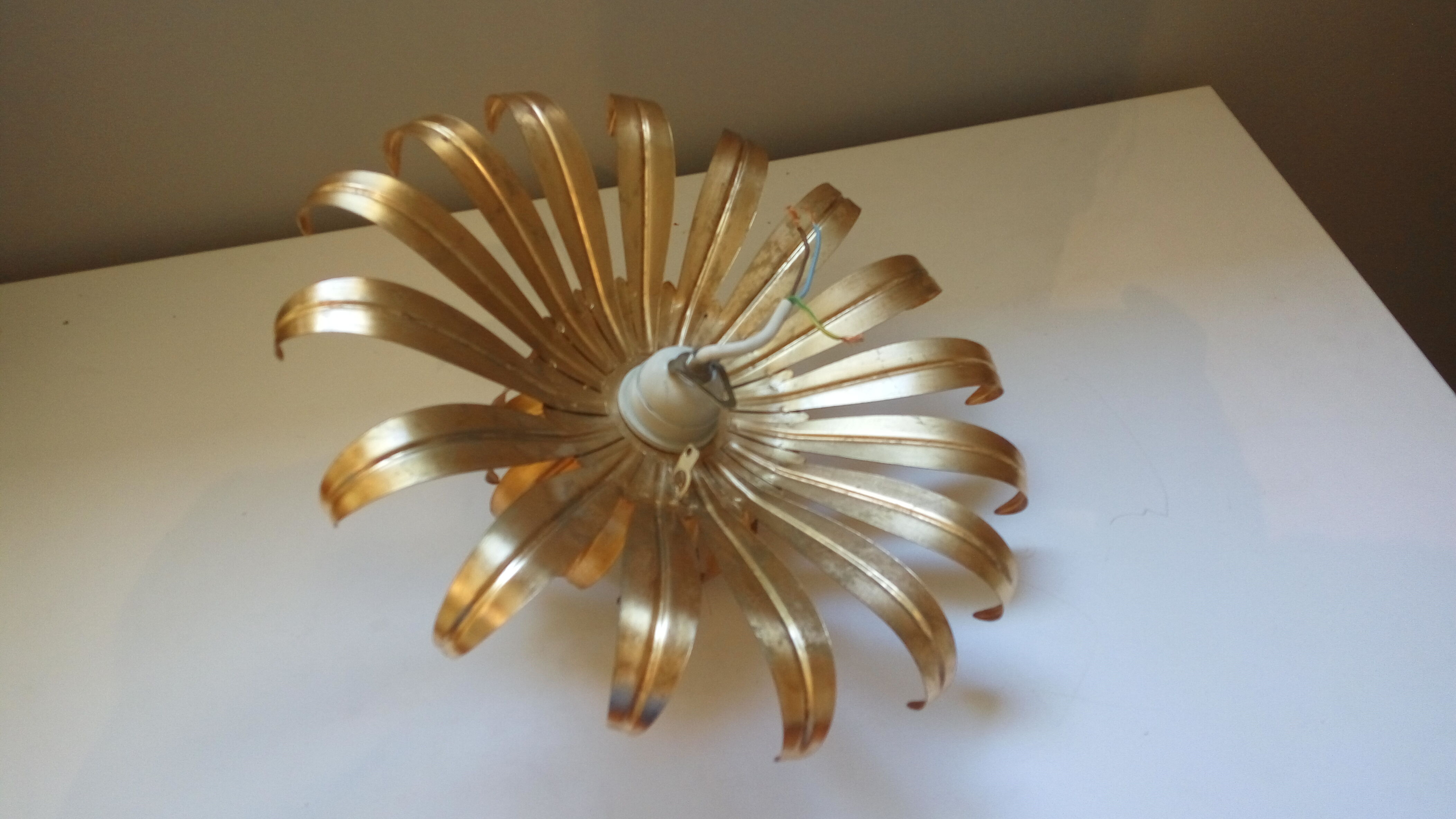 Wall light flower vintage 70s