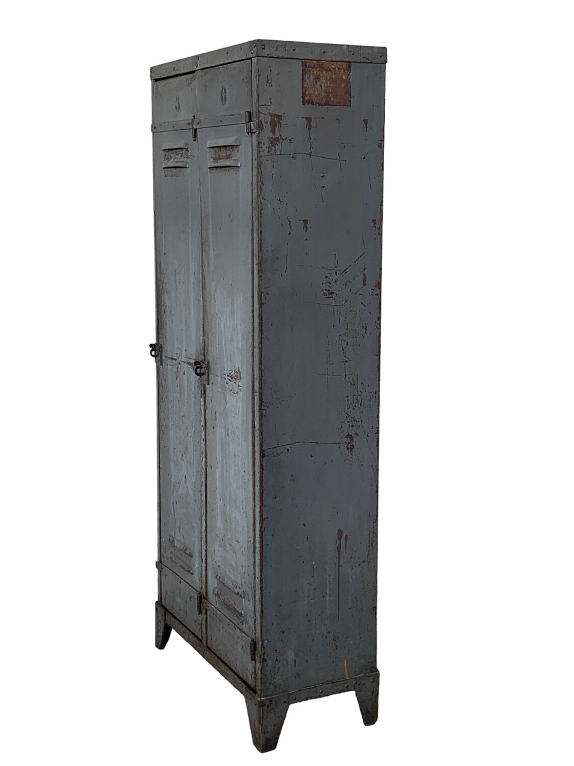 1940s industrial workshop locker room