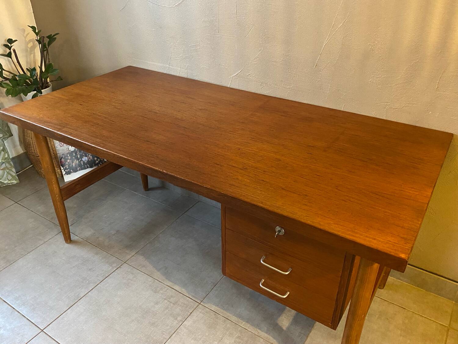 Vintage teak desk