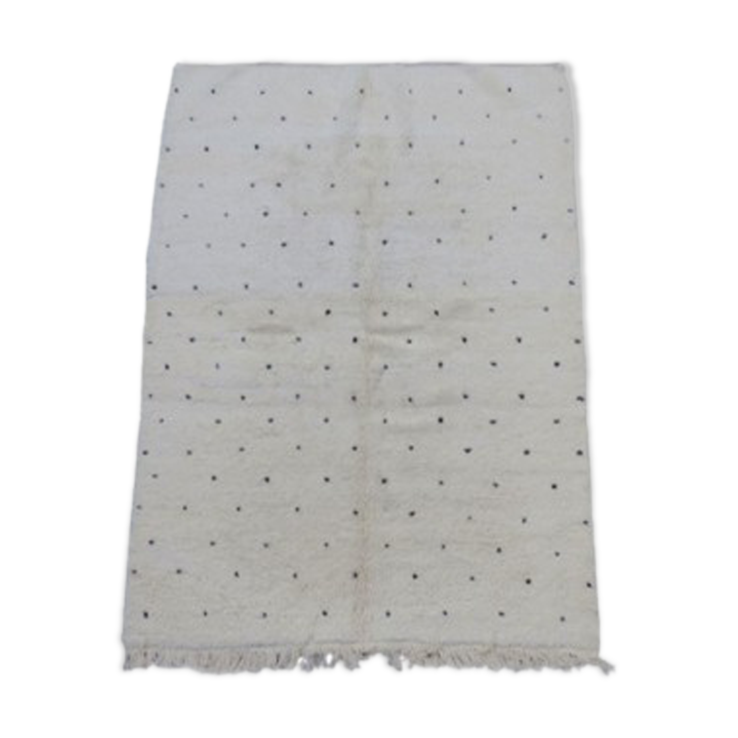 Beni Ourain rug with black spots, Berber, 165x225cm