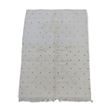 Beni Ourain rug with black spots, Berber, 165x225cm