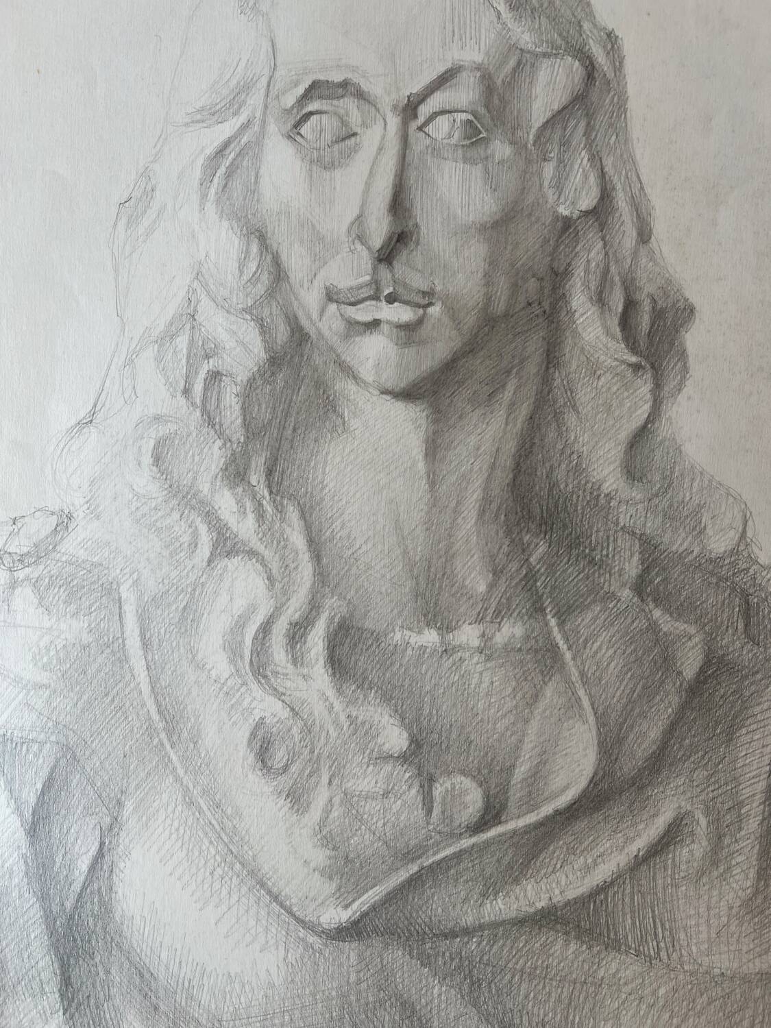 Fine art pencil portrait