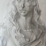 Fine art pencil portrait