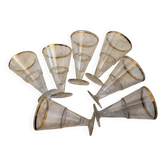 Set of 7 ice cream bowls